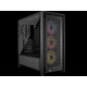 Kućište Corsair Frame 4000D ARGB, BlackMid-Tower, 3x RS120 ARGB ventilatora
