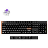 Tipkovnica Keychron K10H-F1 Black Wooden RGB100% Layout/BT/2.4GHz/Nebula Sw/Gateron 2.0 Mag Sw