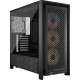 Kućište Corsair Frame 4000D ARGB, BlackMid-Tower, 3x RS120 ARGB ventilatora