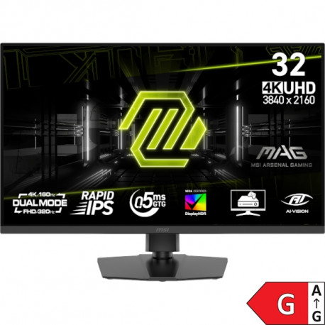 Monitor MSI MAG 322URDF E16 / 31.5" / UHD / Rapid IPS / 160Hz / 0.5ms (GtG) / black - adjustable stand