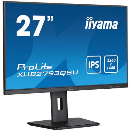 IIYAMA 27" XUB2793QSU-B7 QHD (2560x1440) IPS, Pivot, 100Hz, 16:9, 1ms, 300 cd/m2, 1300:1, 1xHDMI/DP, USB HUB 2x3.2, zvučnici,