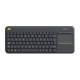 Logitech K400 Plus bežična tipkovnica+touchpad, USB, crna (920-007145)
