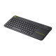 Logitech K400 Plus bežična tipkovnica+touchpad, USB, crna (920-007145)