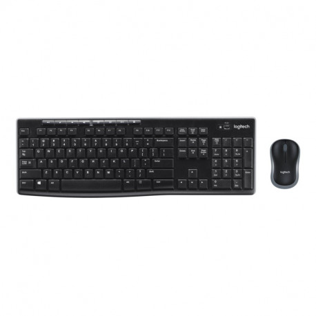 Logitech MK270 bežična tipkovnica+miš, USB, crna (920-004509)