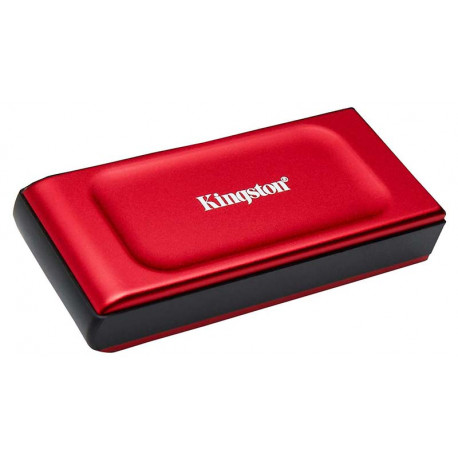 KINGSTON XS1000 eksterni SSD disk 2TB, USB 3.2 Gen 2 Type-C, USB-C to USB-A cable, crveni, SXS1000/2000G