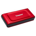 KINGSTON XS1000 eksterni SSD disk 2TB, USB 3.2 Gen 2 Type-C, USB-C to USB-A cable, crveni, SXS1000/2000G