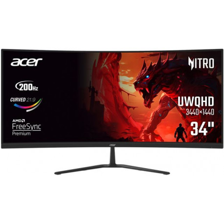 ED340CURX0, 34"/Curved/VA/3440x1440/200Hz/HDMI/DP/Audio/2Y