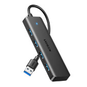 UGREEN 4-portni USB-A HUB 4xUSB-A 3.0, sivi