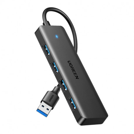 UGREEN 4-portni USB-A HUB 4xUSB-A 3.0, sivi