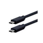 Roline USB-C na USB-C Gen2 kabel (M/M), PD, 20V/5A, crni, 5m, crni