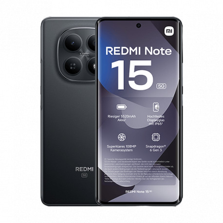 Xiaomi Redmi Note 15 4G Dual Sim 8GB RAM 256GB - Black