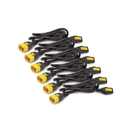 Power Cord Kit (6 ea), Locking, C13 to C14, 1.8m