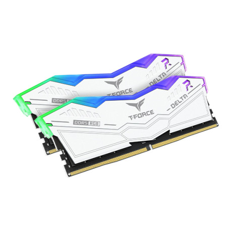 RAM TeamGroup T-Force Delta DIMM 32GB Dual-Kit DDR5-6000 CL38 - RGB White