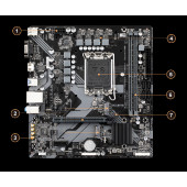 Gigabyte B760M H, DDR4, s1700, mATX