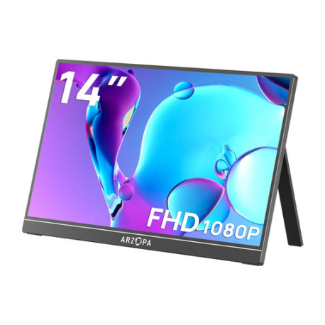 Prenosni monitor 14" (35 cm) FullHD IPS 60Hz, mHDMI, USB-C, zvočniki, ARZOPA A1S