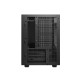 Računalniško ohišje DeepCool CH260, Micro-ATX, kajeno steklo, črno