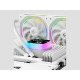 Komplet za tekočinsko hlajenje AIO Liquid Cooler DeepCool LQ360 ULTRA WH, 360mm, LCD, ARGB, bel