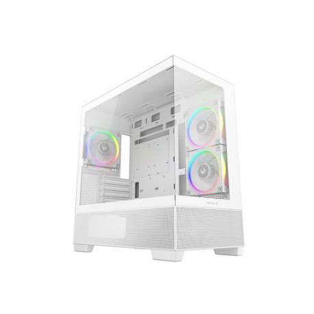 Računalniško ohišje DeepCool CG380 3F, mATX, Midi-Tower, kaljeno steklo, belo