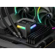 Komplet za tekočinsko hlajenje AIO Liquid Cooler DeepCool LM240, 240mm, LCD, ARGB, črn