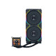 Komplet za tekočinsko hlajenje AIO Liquid Cooler Lian Li GALAHAD II LCD 280 TL Wireless, ARGB, črn