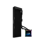 Komplet za tekočinsko hlajenje AIO Liquid Cooler Lian Li HydroShift II LCD-S 360N Fanless, črn