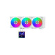 Komplet za tekočinsko hlajenje AIO Liquid Cooler Lian Li HydroShift II LCD-S 360CL, ARGB, bel
