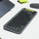 Tipkovnica Logitech Pop Icon Keys, Bluetooth, grafitna, SLO g.