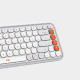 Tipkovnica Logitech Pop Icon Keys, Bluetooth, bela, SLO g.