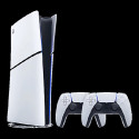 Sony PlayStation 5 Slim Digital Edition 825GB with 2 Dualsense Controller - White