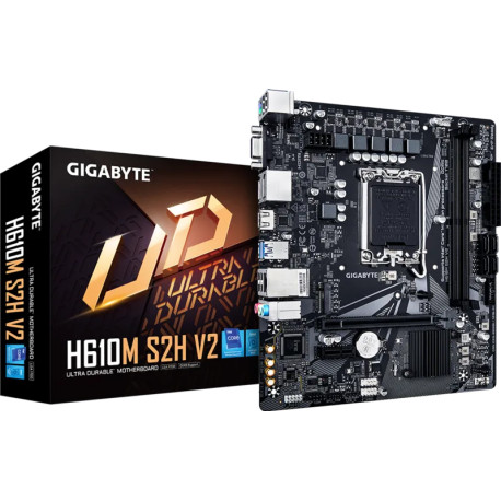 Gigabyte MB H610M S2H V2, S.1700, 2xDDR5/5600, PCIe 4.0, G-LAN, VGA/HDMI/2xDP, mATX
