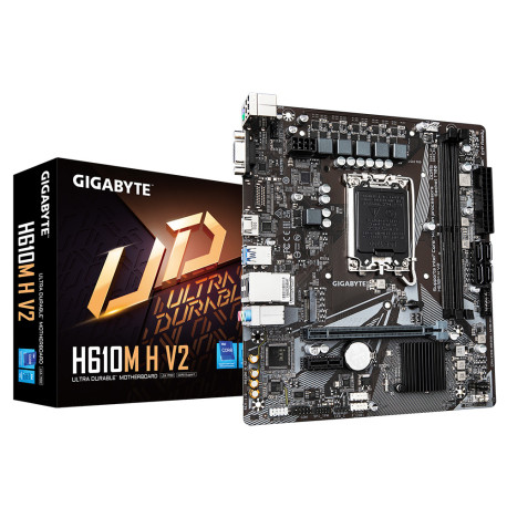 Gigabyte MB H610M H V2 DDR5, S.1700, 2xDDR5/5600, PCIe 4.0, G-LAN, VGA/HDMI, mATX