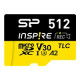 SILICON POWER Memory card microSDXC Inspire 512GB UHS-IU3 A2 V30 4K TLC