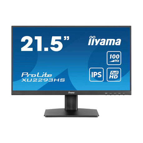 IIYAMA 22" XU2293HS-B6 FHD (1920x1080) IPS 16:9, 100Hz, 300 cd/m2, 1ms, 1000:1, HDMI/ DP, tilt, zvučnici, crni
