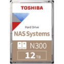 HDD NAS TOSHIBA N300 12TB CMR, 3.5'', 512MB, 7200RPM, SATA, TBW: 180