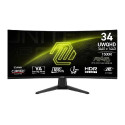 MSI MAG 346CQ, 34", UWQHD, VA, 1500R Curved, 180Hz, AMD FreeSync Premium, HDR Ready, 2x HDMI 2.0b, 1