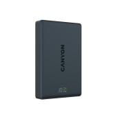CANYON magnetic power bank OnPower 511 PD20W 10000mAh Aluminium Interstellar Crni
