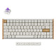 Tipkovnica Keychron K2H-Q1 White wooden RGB75% Layout/BT/2.4GHz/Nebula Sw/Gateron 2.0 Mag Swc