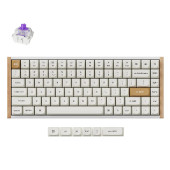 Tipkovnica Keychron K2H-Q1 White wooden RGB75% Layout/BT/2.4GHz/Nebula Sw/Gateron 2.0 Mag Swc