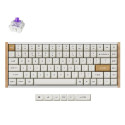 Tipkovnica Keychron K2H-Q1 White wooden RGB75% Layout/BT/2.4GHz/Nebula Sw/Gateron 2.0 Mag Swc