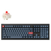 Tipkovnica Keychron V6M-D1 Black RGB100% Layout/BT/2.4GHz/Wired/Red Switch