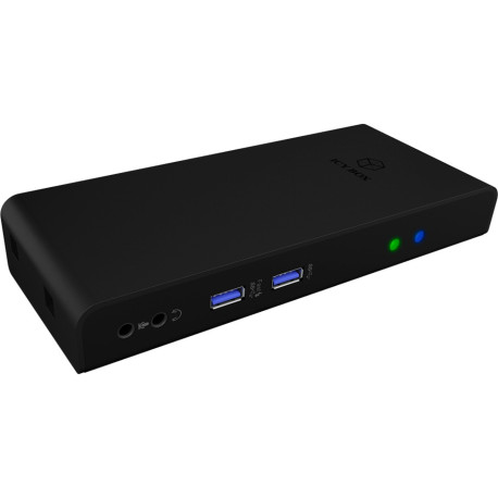 Docking station ICY BOX IB-DK2251AC, USB-C/B na 2x HDMI, USB-C, 3x USB 3.0 Type-A, 4x USB 2.0 Type-A, G-LAN RJ45, za notebook