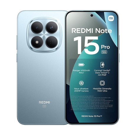 Xiaomi Redmi Note 15 Pro 5G Dual Sim 8GB RAM 512GB - Blue
