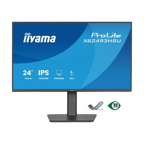 IIYAMA 24" XB2493HSU-B1 FHD (1920x1080) IPS Pivot, 16:9, 350 cd/m2, 1500:1, 120Hz, 1ms, HDMI, DP, USBx2, zvučnici