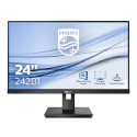 Philips 24" 242B1/00 FHD (1920×1080) IPS 16:9, Pivot, 75Hz, 300 cd/m2, 1000:1, 4ms, VGA, DVI-D, DP, HDMI, USB3.2×4, zvučnici,