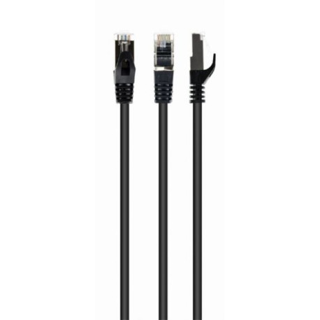 Gembird S FTP Cat.6A LSZH patch cord, black, 0,25 m