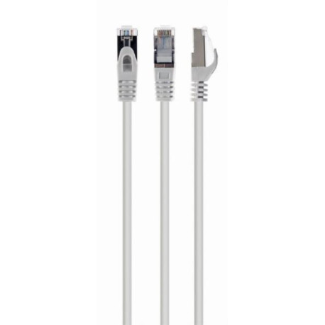 Gembird S FTP Cat.6A LSZH patch cord, white, 1 m
