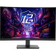 ASRock Gaming Monitor PG27QRT1B, 27", QHD, VA, 180Hz, 1ms, Curved