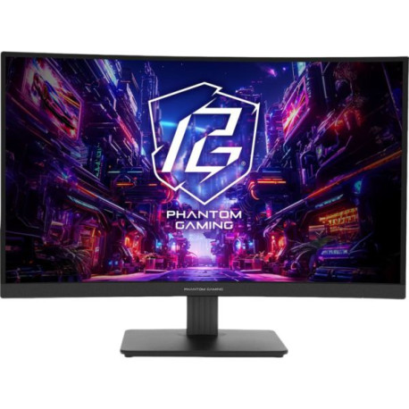 ASRock Gaming Monitor PG27QRT1B, 27", QHD, VA, 180Hz, 1ms, Curved