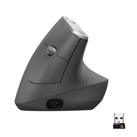 Logitech MX Vertical Ergonomic Wireless Mouse, Graphite