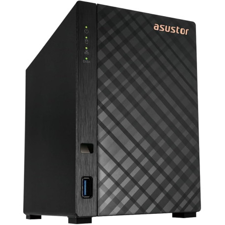 ASUSTOR NAS Drivestor2 2x 3.5" - 1x 2.5Gbe Realtek QuadCore RTD1619B 1.7GHz 1GB single PSU desktop